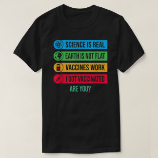 I Har Vaccinerad Pro Vaccine Cute Science och Vacc T Shirt