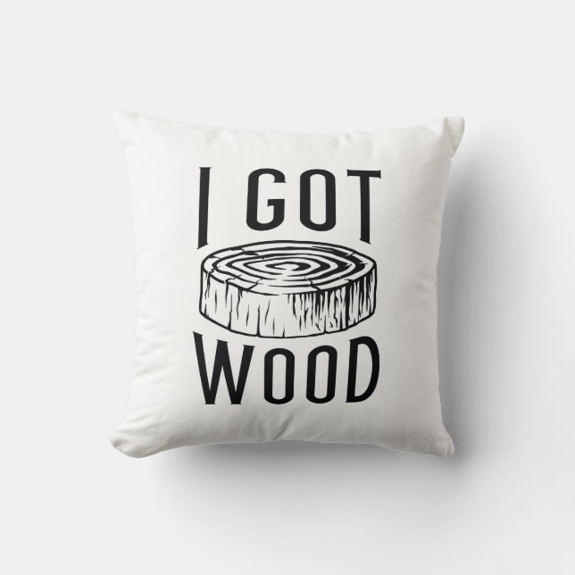 I Har Wood Kudde (Framsida)