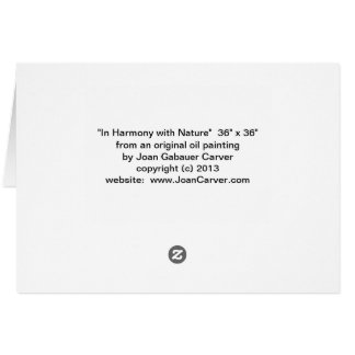 "I harmoni med naturen ", OBS Kort