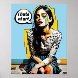 "I Hate AI Art. 1" Poster