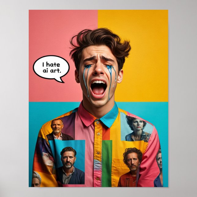 "I Hate AI Art. 2 Poster (Framsidan)