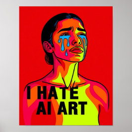 "I Hate AI Art. 3" Poster