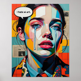 "I Hate AI Art. 6 Poster