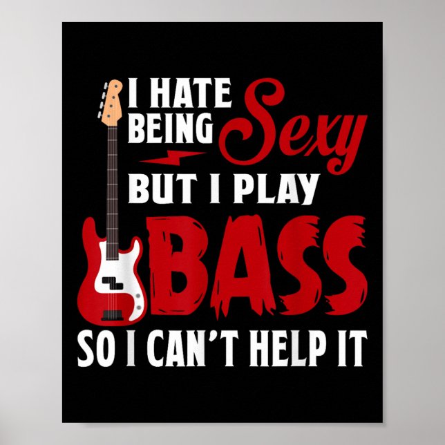 I Hate Being Y But I Play Guitar B So I Can't Help Poster (Framsidan)