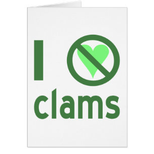 I Hate Clams Hälsningskort