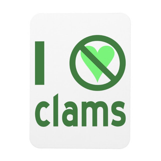 I Hate Clams Magnet (Vertikal)