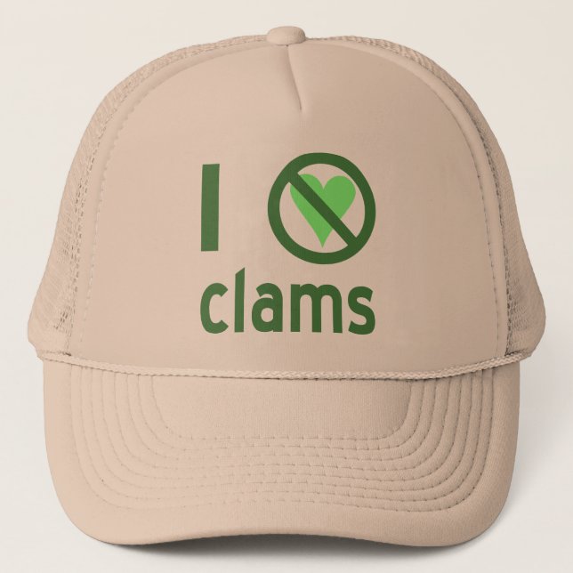 I Hate Clams Truckerkeps (Framsida)