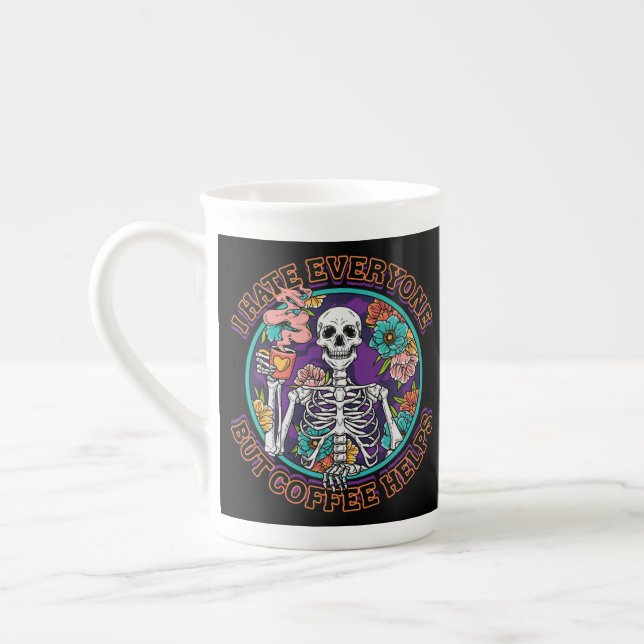 I Hate Everybody Coffee Helps Coffee Lover Gifts  Benporslin Mugg (Vänster)