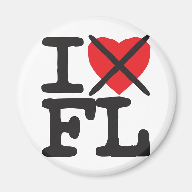 I Hate FL - Florida Magnet (Framsidan)