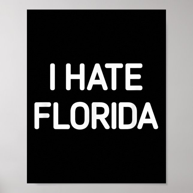 I Hate Florida, Lusnyj, skämt, Sarkastic Poster (Framsidan)
