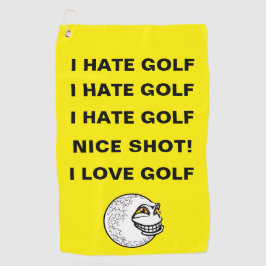 I Hate Golf - Golf Towel