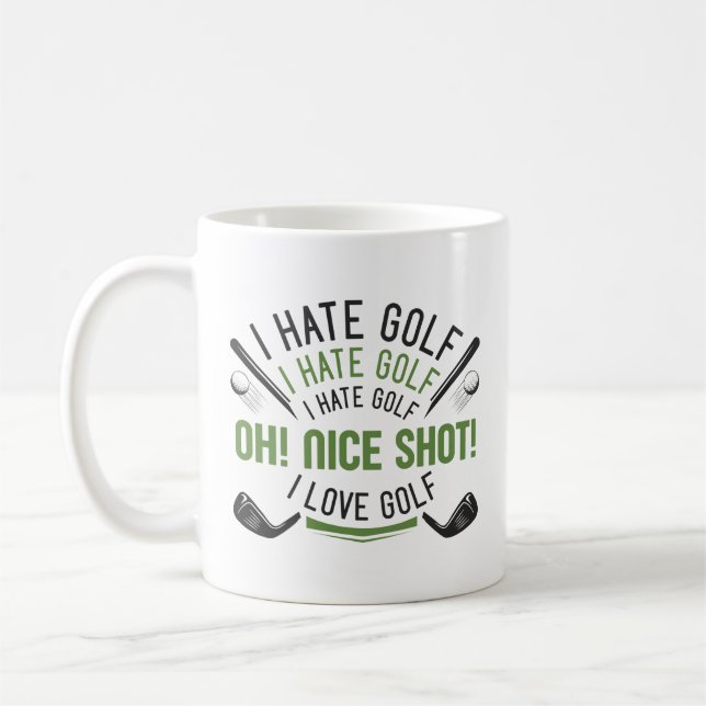 I Hate Golf Kaffemugg (Vänster)