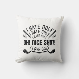I Hate Golf Kudde