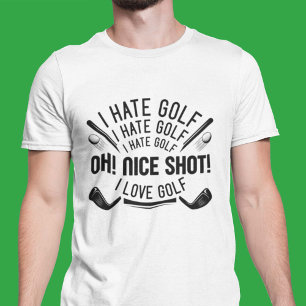 I Hate Golf T Shirt