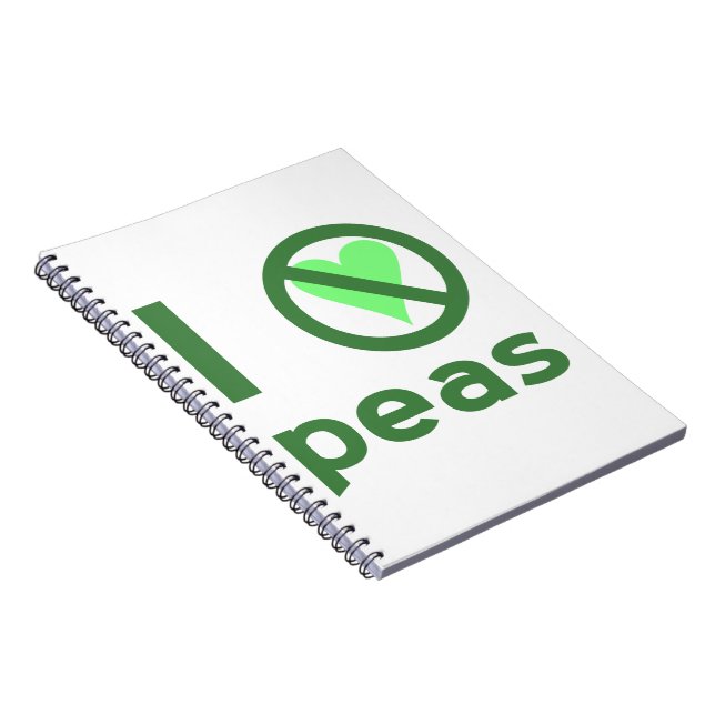 I Hate Peas Anteckningsbok (Högra Sidan)