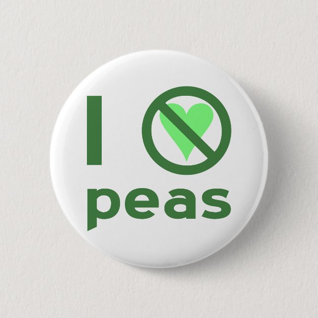 I Hate Peas Knapp (Framsida)