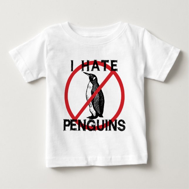 I Hate Penguins Tee Shirt (Framsida)