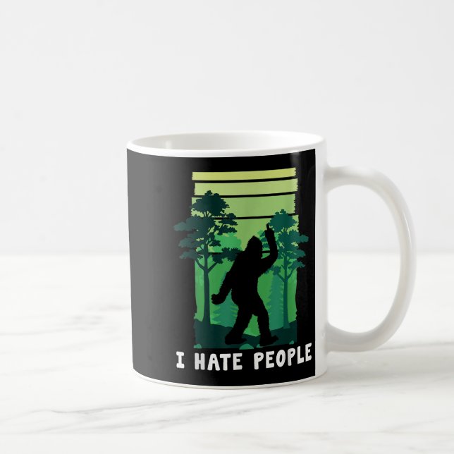 I Hate People - Lusnyj Bigfoot Mitten Finger Sasqu Kaffemugg (Höger)