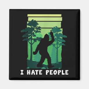 I Hate People - Lusnyj Bigfoot Mitten Finger Sasqu Magnet