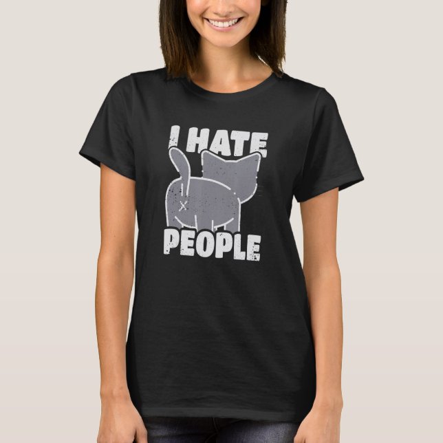 I hate people t shirt (Framsida)