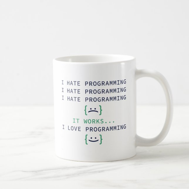 I Hate Programming Kaffemugg (Höger)