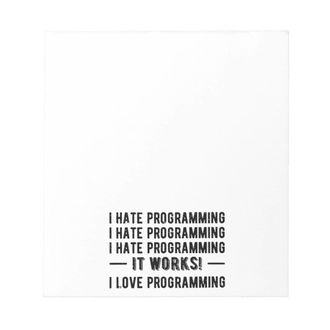 I Hate Programming - Lena Programmer II Anteckningsblock (Framsida)
