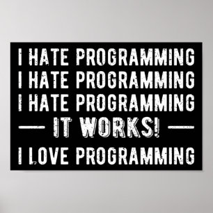 I Hate Programming - Lena Programmer II Poster