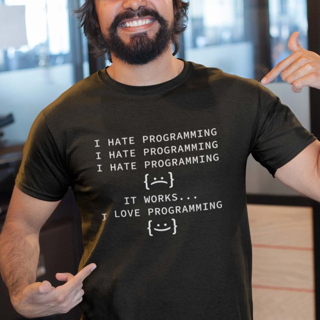 I Hate Programming T Shirt (Skapare uppladdad)