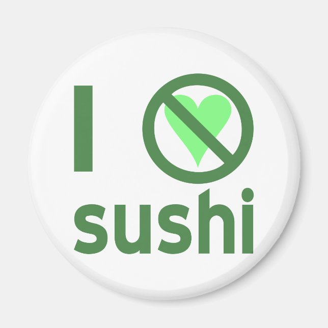 I Hate Sushi Magnet (Framsidan)