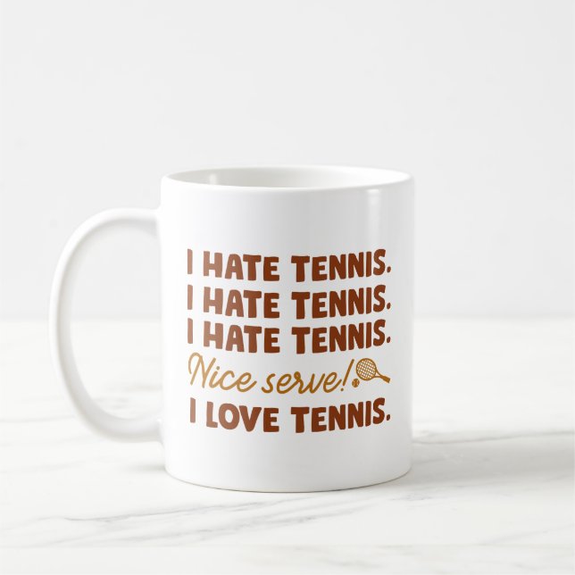 I Hate Tennis Kaffemugg (Vänster)