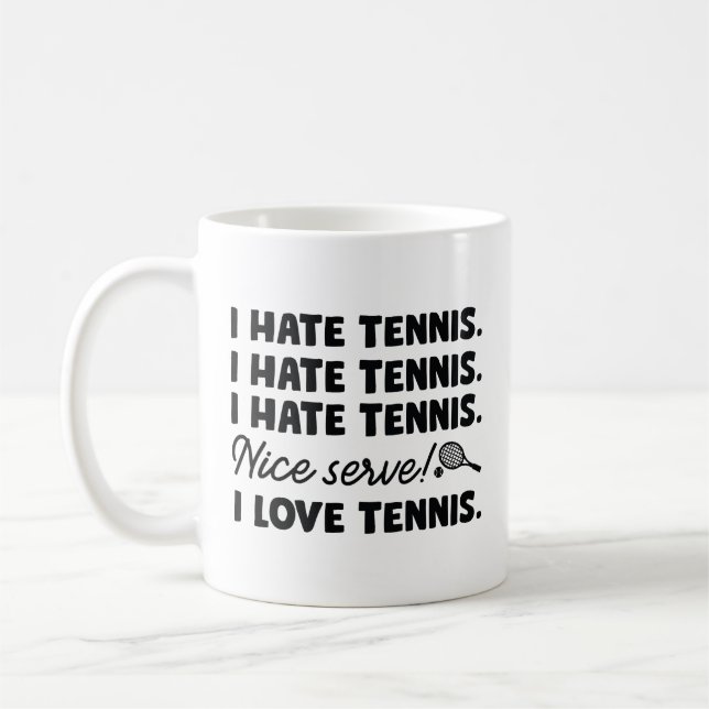 I Hate Tennis Kaffemugg (Vänster)