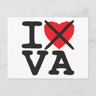 I Hate VA - Virginia Vykort