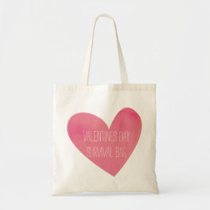 I Hate Valentines day Survival Bag Tygkasse