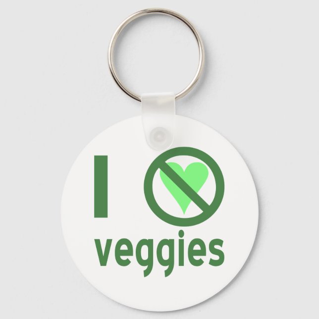 I Hate Veggies Nyckelring (Framsida)
