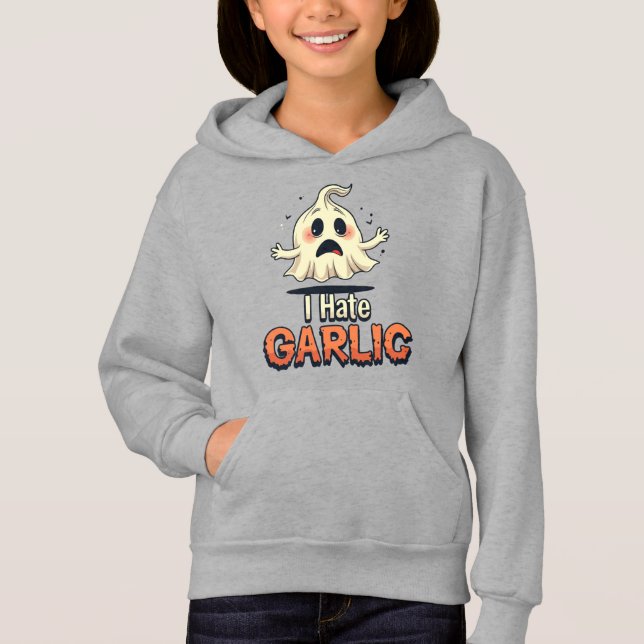 I Hate Vitlic Ghost - Funny Halloween Vitlic Hater T Shirt (Framsida)