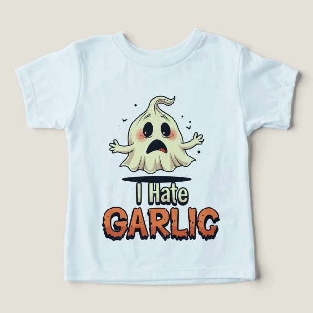 I Hate Vitlic Ghost - Funny Halloween Vitlic Hater T Shirt (Design Framsida)
