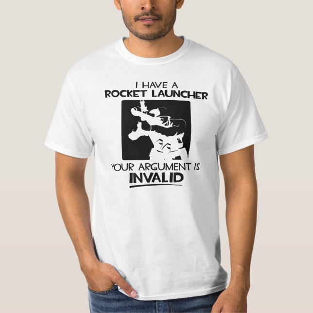 I have a Rocket launcher T-shirt (Framsida)