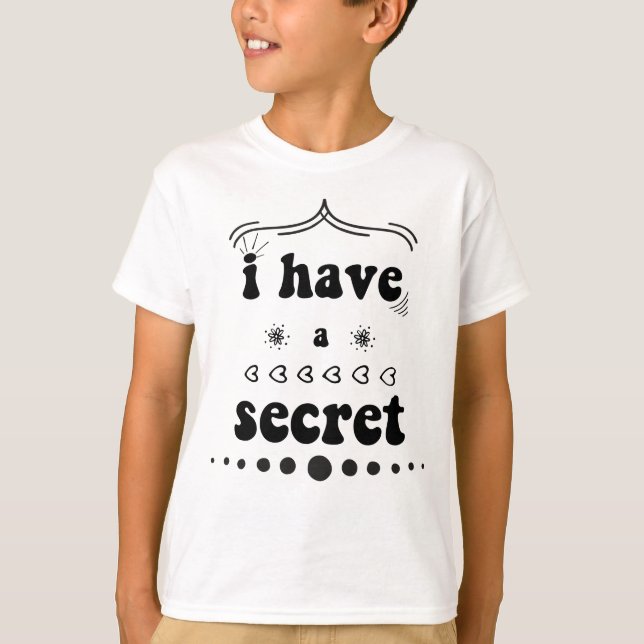 i have a secret big brother  t shirt (Framsida)