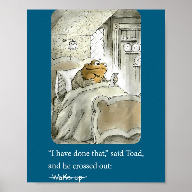 I Have Done That Said Toad And He Crossed Out Wake Poster (Framsidan)