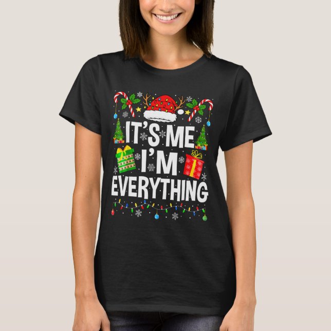 I Have Everything I Need Couples Pajamas Christmas T Shirt (Framsida)