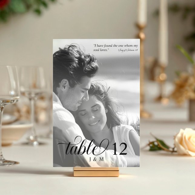 I Have Found the One Black and White Photo Bordsnummer (Skapare uppladdad)