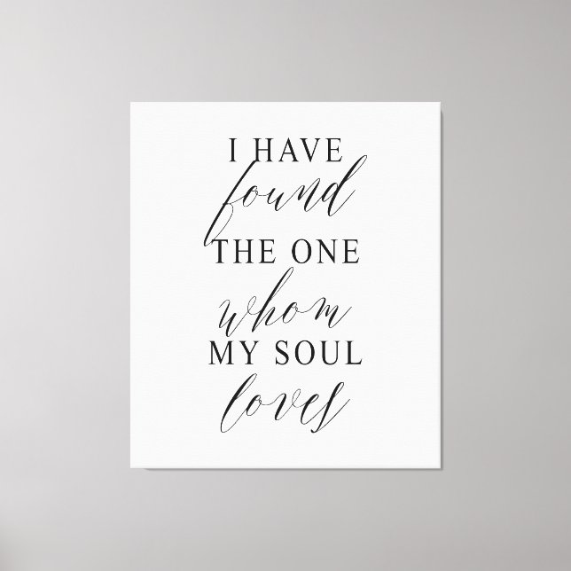 I Have Found The One Wedding Backdrop Banner Canvastryck (Framsida)