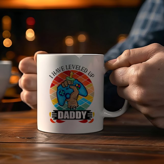 I Have Leveled Up to Daddy Kaffemugg (I Have Leveled Up to Daddy Mug)