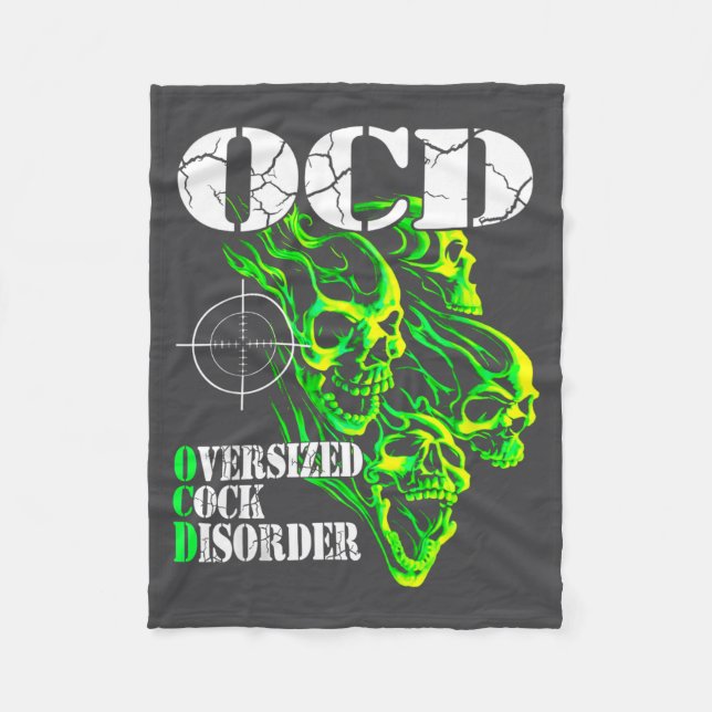 I Have Ocd Oversized Disorder  Fleecefilt (Framsidan)