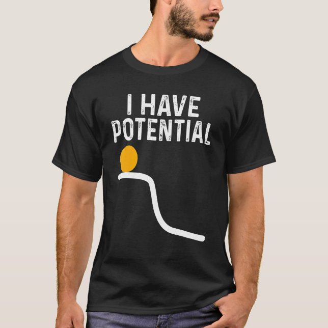 I Have Potential   Math     Math Costume Math T Shirt (Framsida)