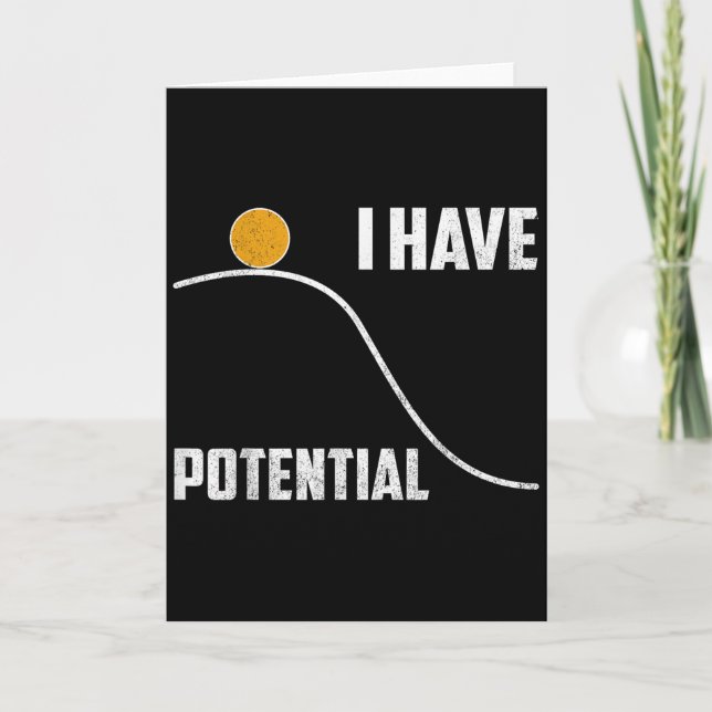 I Have Tential Funny Physics Teacher Science  Kort (Framsida)