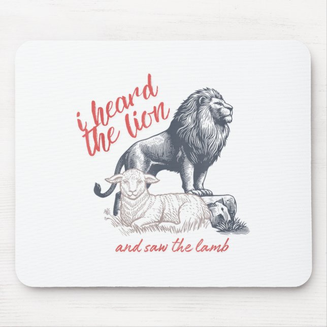 I Heard The Lion And Saw The Lamb Sheep Minimalist Musmatta (Framsidan)