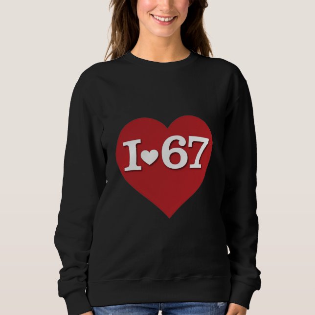 I Heart 67 T Shirt (Framsida)