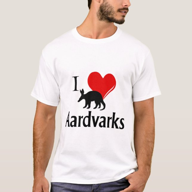 I Heart Aardvarks T Shirt (Framsida)