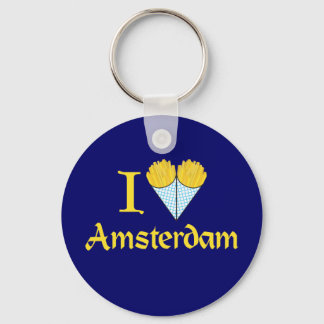I Heart Amsterdam Nyckelring